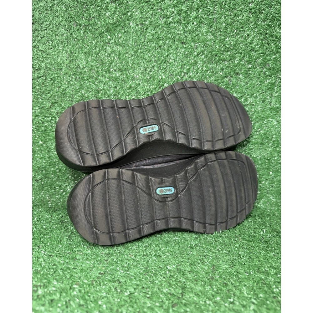 Bzees Getaway Shoes Womens Size 7 Grey Shimmer Collapsible Heel Casual Slip On - Picture 8 of 9